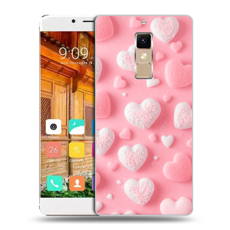 Пластиковый чехол на Elephone S3 с принтом Сердечки Пластиковый чехол на Elephone S3 с принтом Сердечки