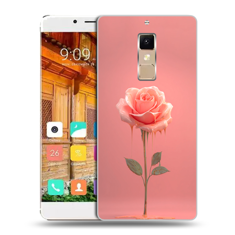 Пластиковый чехол на Elephone S3 с принтом Розовая роза Пластиковый чехол на Elephone S3 с принтом Розовая роза