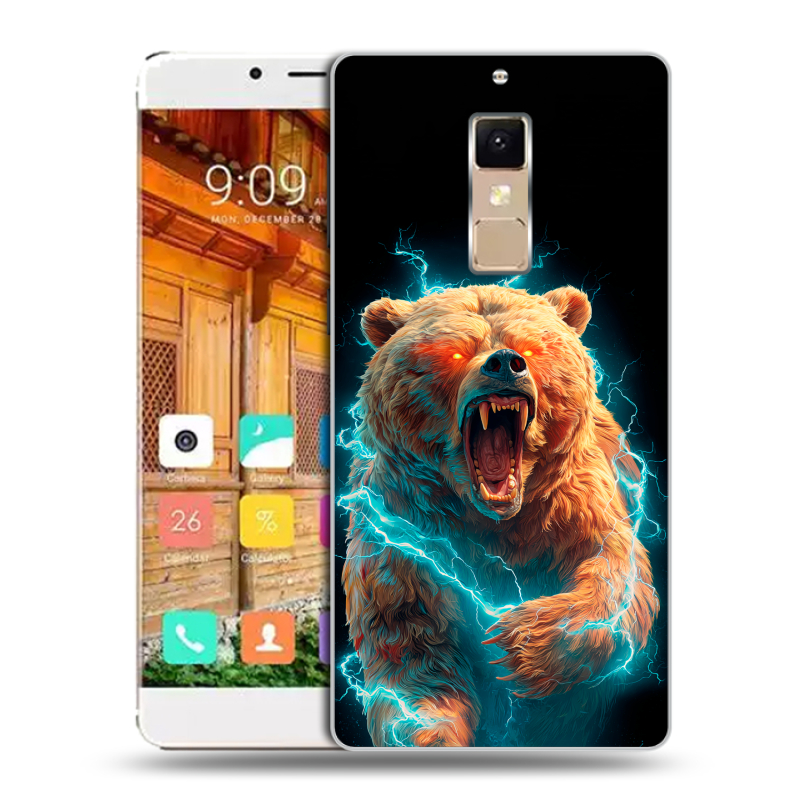 Пластиковый чехол на Elephone S3 с принтом Медведь Пластиковый чехол на Elephone S3 с принтом Медведь