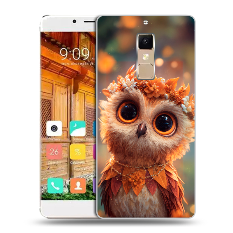 Пластиковый чехол на Elephone S3 с принтом Милая сова Пластиковый чехол на Elephone S3 с принтом Милая сова