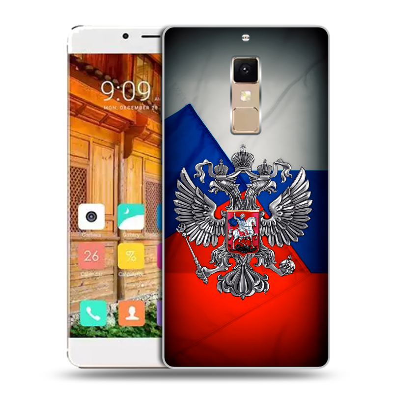 Пластиковый чехол на Elephone S3 с принтом Флаг России Пластиковый чехол на Elephone S3 с принтом Флаг России
