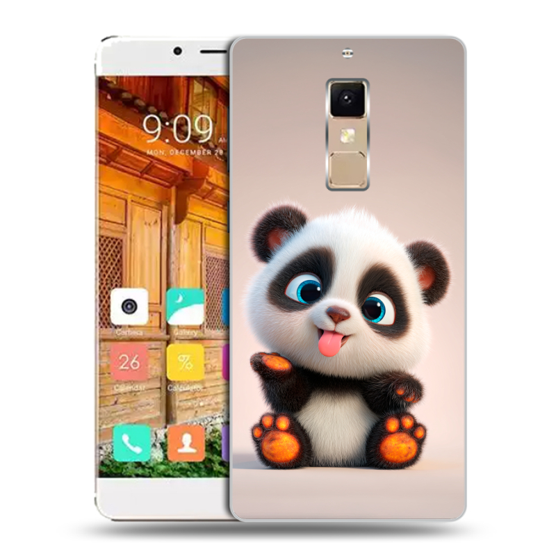 Пластиковый чехол на Elephone S3 с принтом милая панда Пластиковый чехол на Elephone S3 с принтом милая панда