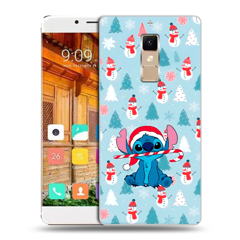 Пластиковый чехол на Elephone S3 с принтом Стич Новый год Пластиковый чехол на Elephone S3 с принтом Стич Новый год