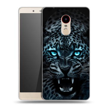 Силиконовый чехол на ZTE Nubia Z11 Max с принтом Темный леопард