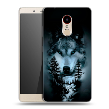 Силиконовый чехол на ZTE Nubia Z11 Max с принтом Лесной волк