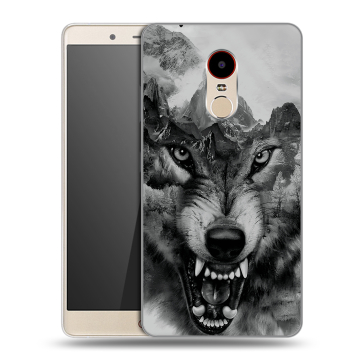 Силиконовый чехол на ZTE Nubia Z11 Max с принтом Волк