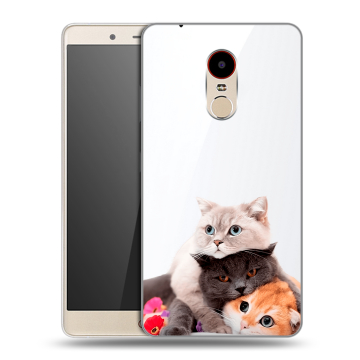 Силиконовый чехол на ZTE Nubia Z11 Max с принтом Кошки