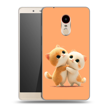 Силиконовый чехол на ZTE Nubia Z11 Max с принтом Милые котики
