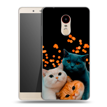 Силиконовый чехол на ZTE Nubia Z11 Max с принтом Кошки