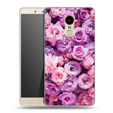 Силиконовый чехол на ZTE Nubia Z11 Max с принтом лавандовые розы
