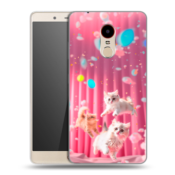 Силиконовый чехол на ZTE Nubia Z11 Max с принтом милые котики