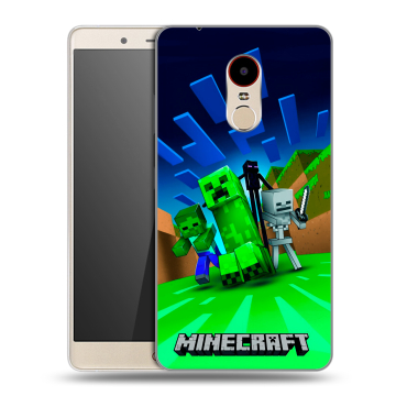 Силиконовый чехол на ZTE Nubia Z11 Max с принтом Майнкрафт Силиконовый чехол на ZTE Nubia Z11 Max с принтом Майнкрафт