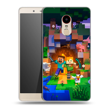Силиконовый чехол на ZTE Nubia Z11 Max с принтом Майнкрафт Minecraft Силиконовый чехол на ZTE Nubia Z11 Max с принтом Майнкрафт Minecraft