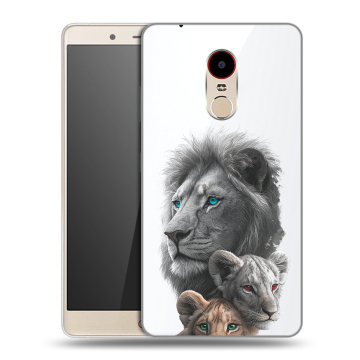Силиконовый чехол на ZTE Nubia Z11 Max с принтом Львы