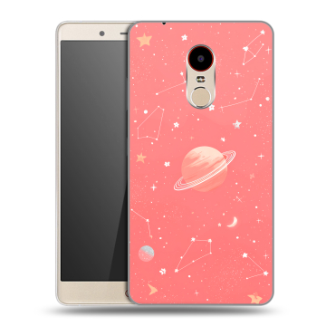 Силиконовый чехол на ZTE Nubia Z11 Max с принтом Розовый космос