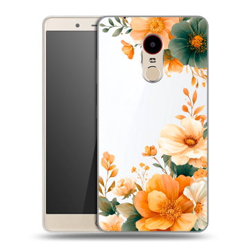 Силиконовый чехол на ZTE Nubia Z11 Max с принтом Цветы принт