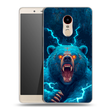 Силиконовый чехол на ZTE Nubia Z11 Max с принтом Медведь