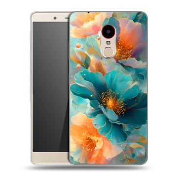 Силиконовый чехол на ZTE Nubia Z11 Max с принтом Цветы