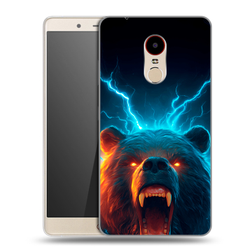 Силиконовый чехол на ZTE Nubia Z11 Max с принтом Медведь