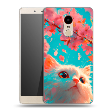 Силиконовый чехол на ZTE Nubia Z11 Max с принтом Красивый кот