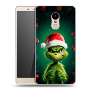 Силиконовый чехол на ZTE Nubia Z11 Max с принтом Гринч Новый год Рождество