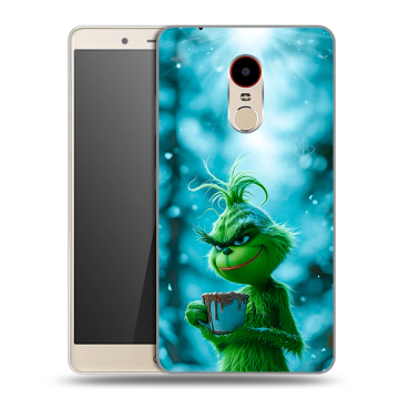 Силиконовый чехол на ZTE Nubia Z11 Max с принтом Новый год гринч