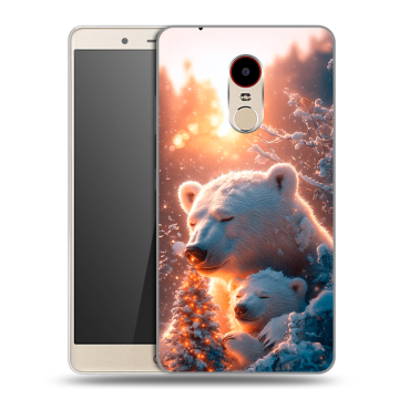 Силиконовый чехол на ZTE Nubia Z11 Max с принтом Новый год