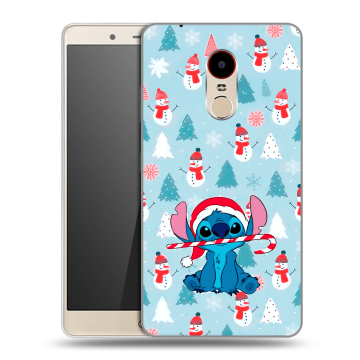 Силиконовый чехол на ZTE Nubia Z11 Max с принтом Стич Новый год