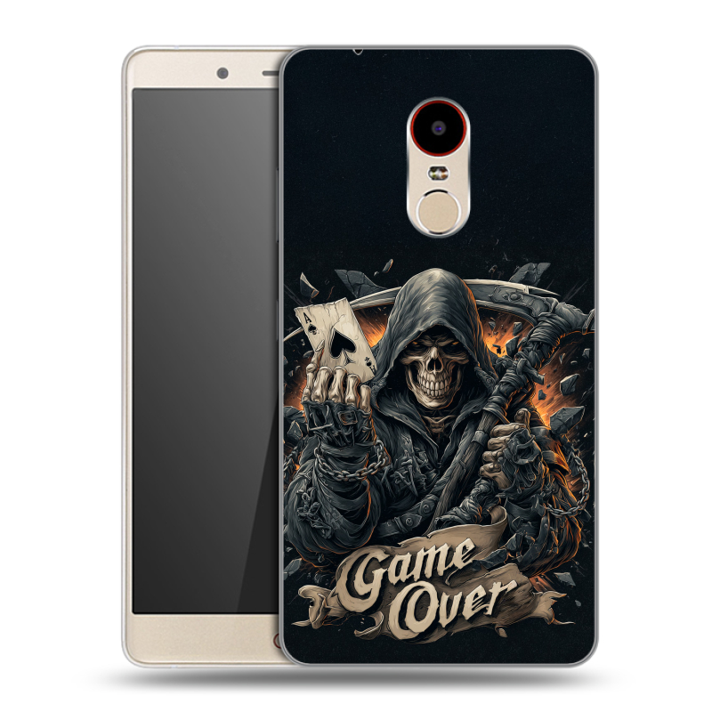 Пластиковый чехол на ZTE Nubia Z11 Max с принтом Скелет карты Пластиковый чехол на ZTE Nubia Z11 Max с принтом Скелет карты