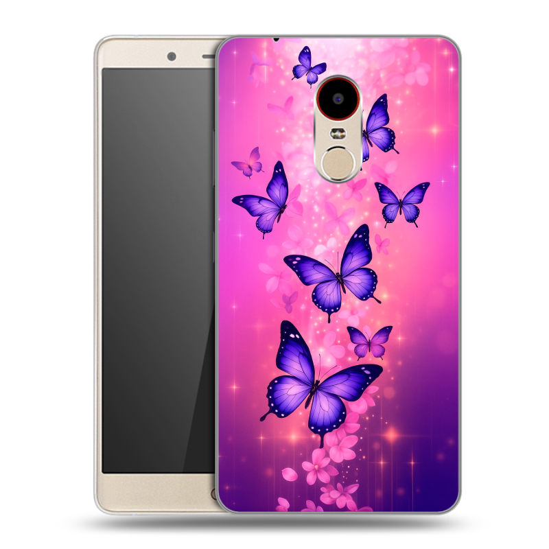 Силиконовый чехол на ZTE Nubia Z11 Max с принтом Бабочки Силиконовый чехол на ZTE Nubia Z11 Max с принтом Бабочки