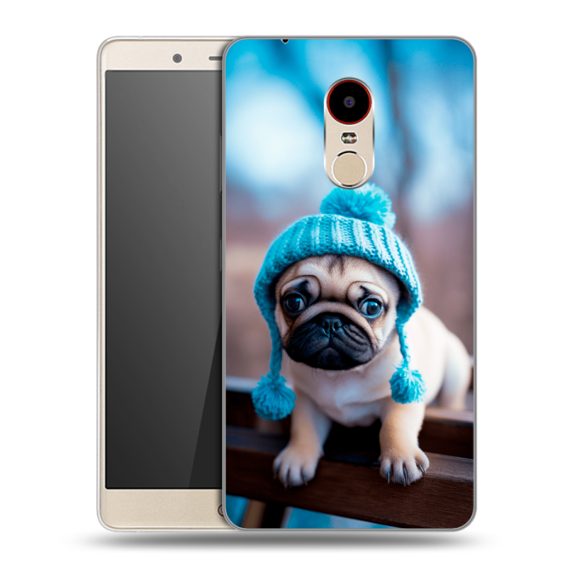 Силиконовый чехол на ZTE Nubia Z11 Max с принтом Мопс в шапке Силиконовый чехол на ZTE Nubia Z11 Max с принтом Мопс в шапке