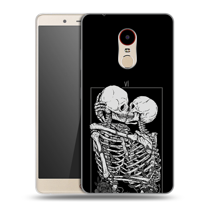 Силиконовый чехол на ZTE Nubia Z11 Max с принтом Поцелуй скелетов Силиконовый чехол на ZTE Nubia Z11 Max с принтом Поцелуй скелетов