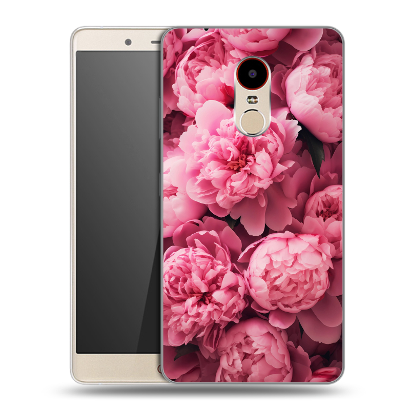 Пластиковый чехол на ZTE Nubia Z11 Max с принтом цветы пионы Пластиковый чехол на ZTE Nubia Z11 Max с принтом цветы пионы