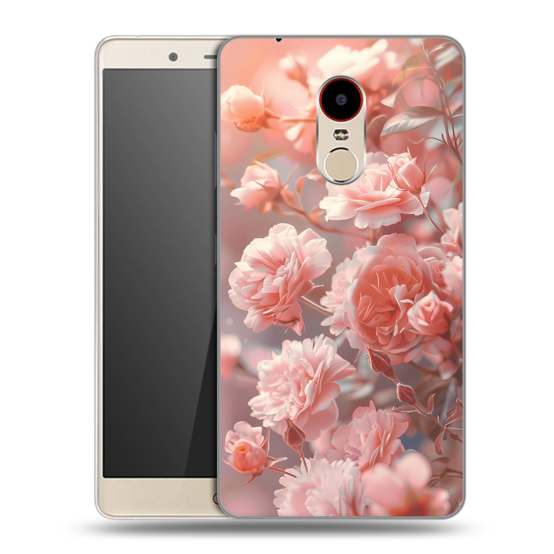 Силиконовый чехол на ZTE Nubia Z11 Max с принтом Розовые розы Силиконовый чехол на ZTE Nubia Z11 Max с принтом Розовые розы