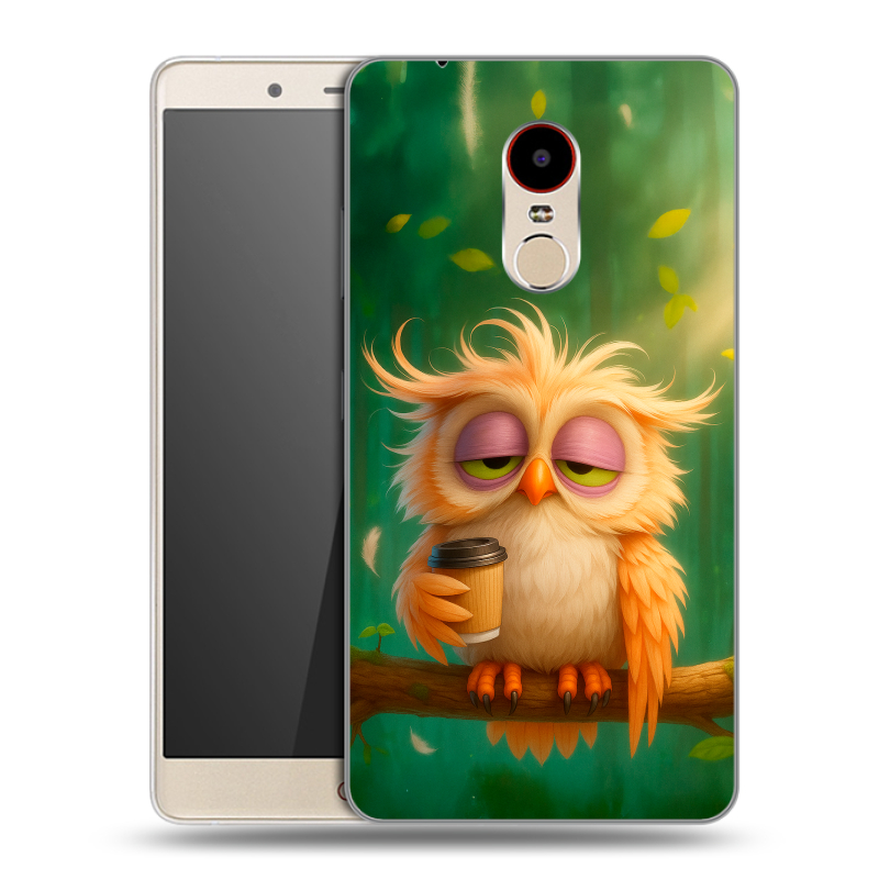 Силиконовый чехол на ZTE Nubia Z11 Max с принтом сова Силиконовый чехол на ZTE Nubia Z11 Max с принтом сова