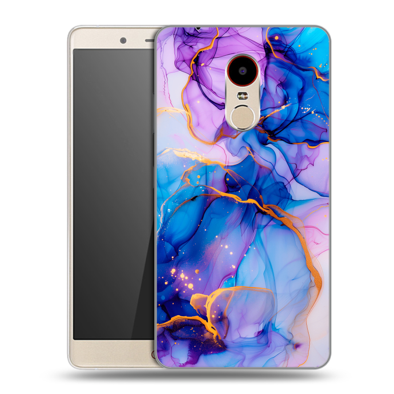 Пластиковый чехол на ZTE Nubia Z11 Max с принтом синий мрамор Пластиковый чехол на ZTE Nubia Z11 Max с принтом синий мрамор