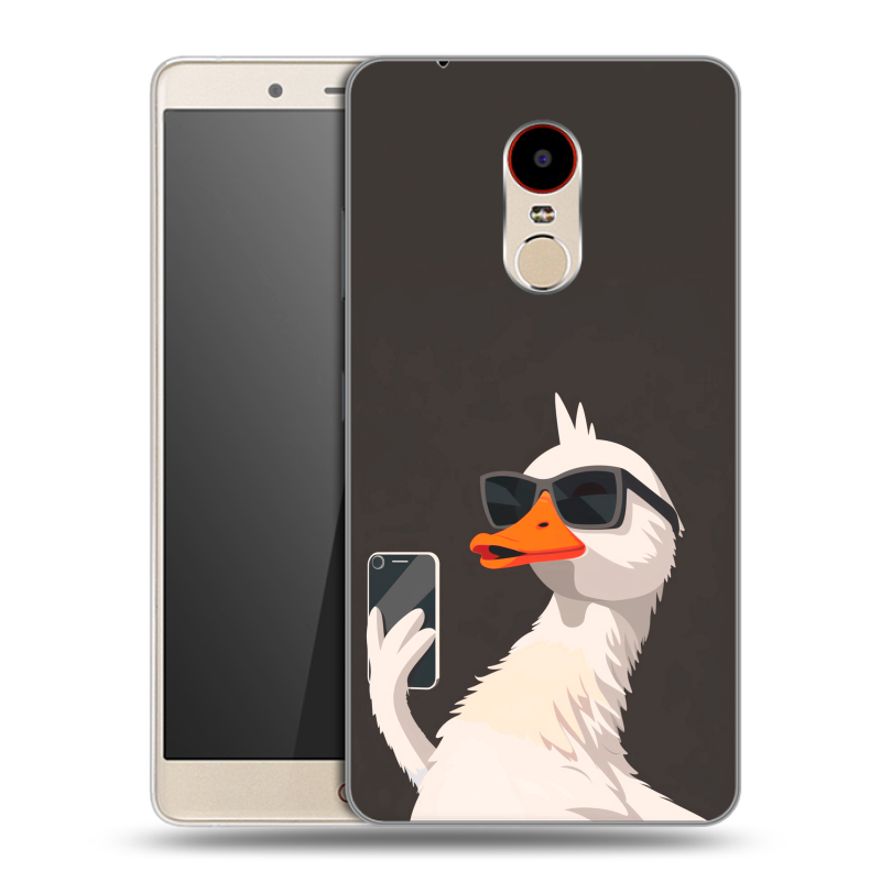 Пластиковый чехол на ZTE Nubia Z11 Max с принтом утка в очках Пластиковый чехол на ZTE Nubia Z11 Max с принтом утка в очках