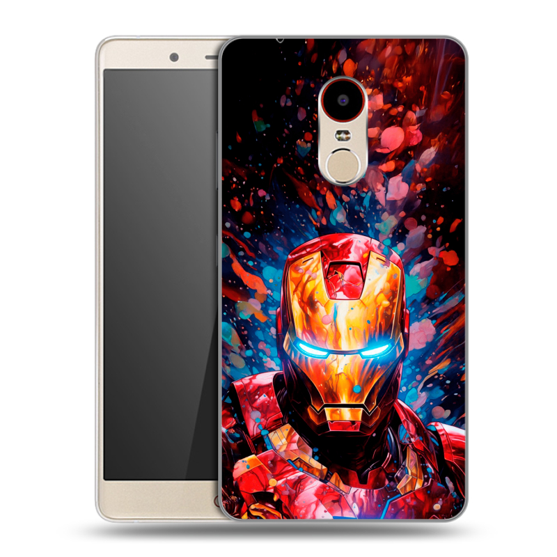 Силиконовый чехол на ZTE Nubia Z11 Max с принтом Железный человек Ironman Силиконовый чехол на ZTE Nubia Z11 Max с принтом Железный человек Ironman