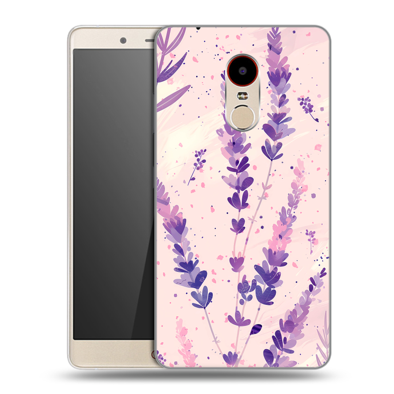 Пластиковый чехол на ZTE Nubia Z11 Max с принтом цветы лаванда Пластиковый чехол на ZTE Nubia Z11 Max с принтом цветы лаванда