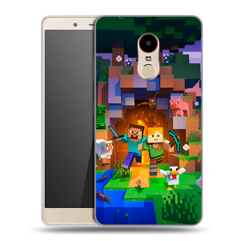 Силиконовый чехол на ZTE Nubia Z11 Max с принтом Майнкрафт Minecraft Силиконовый чехол на ZTE Nubia Z11 Max с принтом Майнкрафт Minecraft