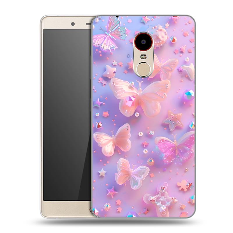 Пластиковый чехол на ZTE Nubia Z11 Max с принтом Бабочки Пластиковый чехол на ZTE Nubia Z11 Max с принтом Бабочки