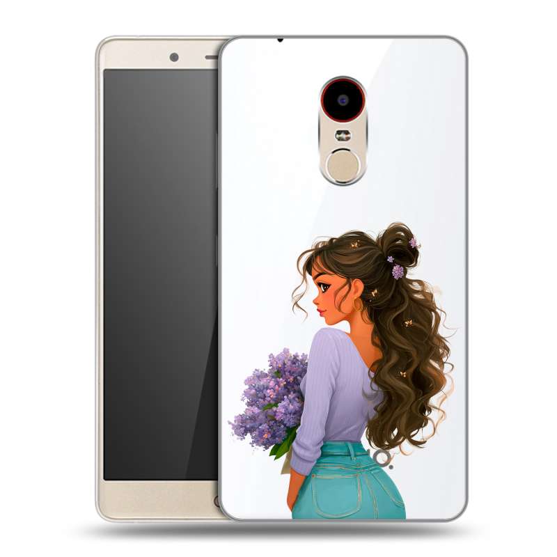 Силиконовый чехол на ZTE Nubia Z11 Max с принтом девушка цветы Силиконовый чехол на ZTE Nubia Z11 Max с принтом девушка цветы