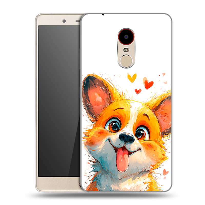 Силиконовый чехол на ZTE Nubia Z11 Max с принтом корги Силиконовый чехол на ZTE Nubia Z11 Max с принтом корги