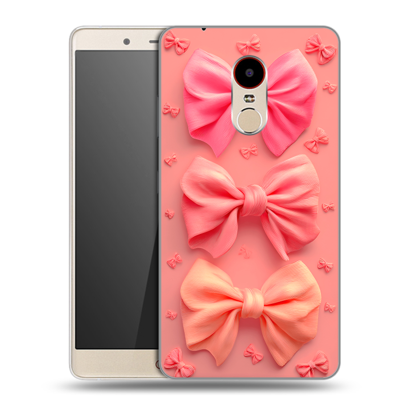 Пластиковый чехол на ZTE Nubia Z11 Max с принтом Розовые бантики Пластиковый чехол на ZTE Nubia Z11 Max с принтом Розовые бантики