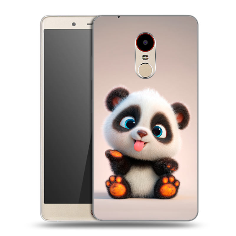 Силиконовый чехол на ZTE Nubia Z11 Max с принтом милая панда Силиконовый чехол на ZTE Nubia Z11 Max с принтом милая панда