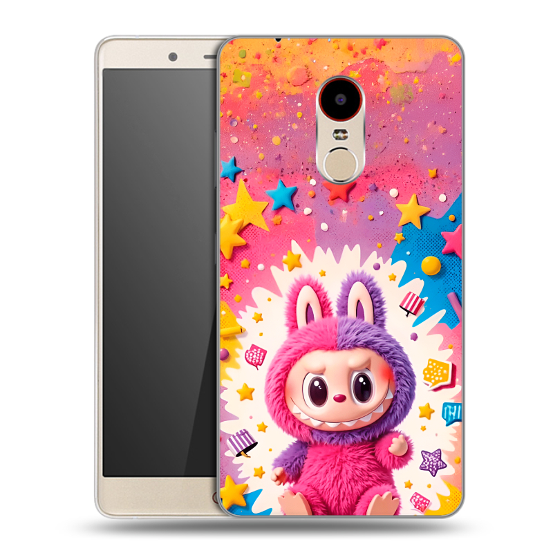 Пластиковый чехол на ZTE Nubia Z11 Max с принтом Labubu Лабубу Пластиковый чехол на ZTE Nubia Z11 Max с принтом Labubu Лабубу