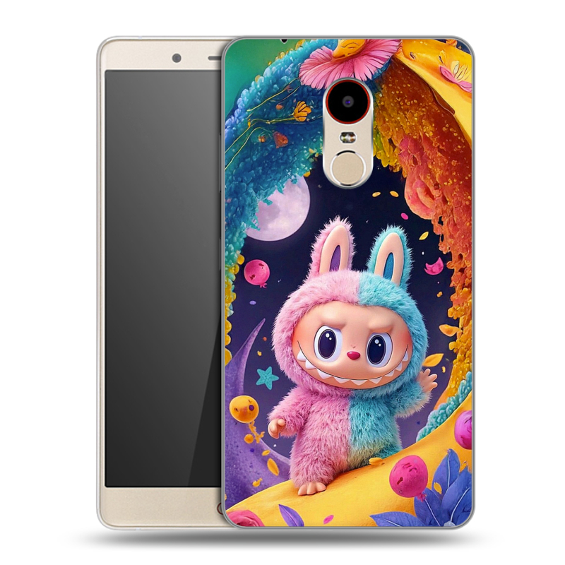 Пластиковый чехол на ZTE Nubia Z11 Max с принтом Labubu Лабубу Пластиковый чехол на ZTE Nubia Z11 Max с принтом Labubu Лабубу