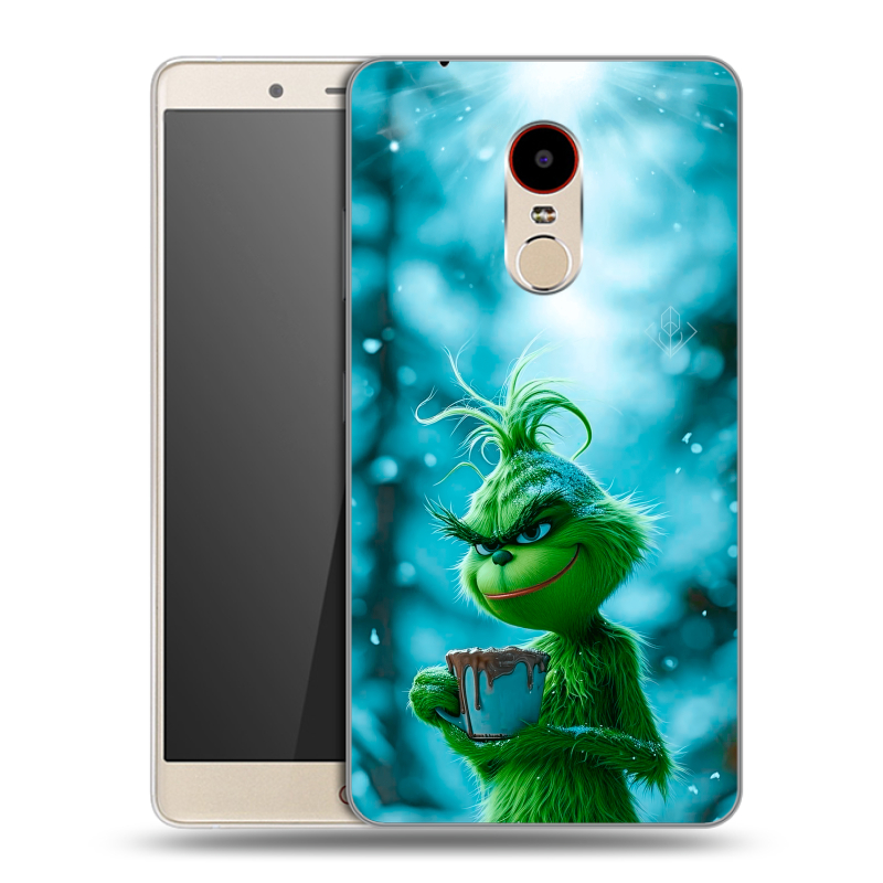 Пластиковый чехол на ZTE Nubia Z11 Max с принтом Новый год гринч Пластиковый чехол на ZTE Nubia Z11 Max с принтом Новый год гринч