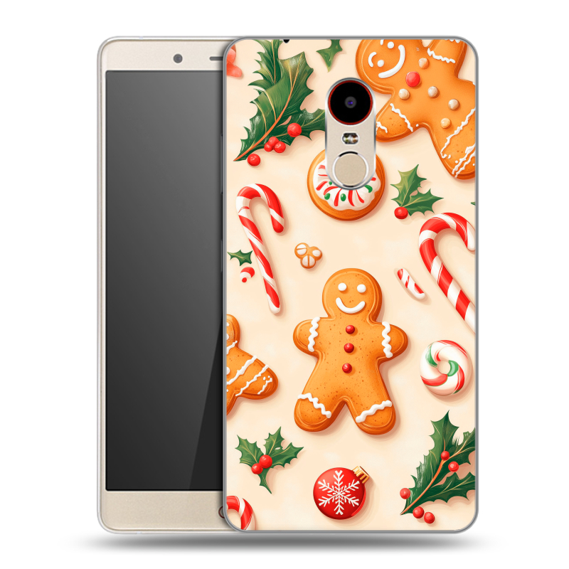 Силиконовый чехол на ZTE Nubia Z11 Max с принтом Новый год Силиконовый чехол на ZTE Nubia Z11 Max с принтом Новый год