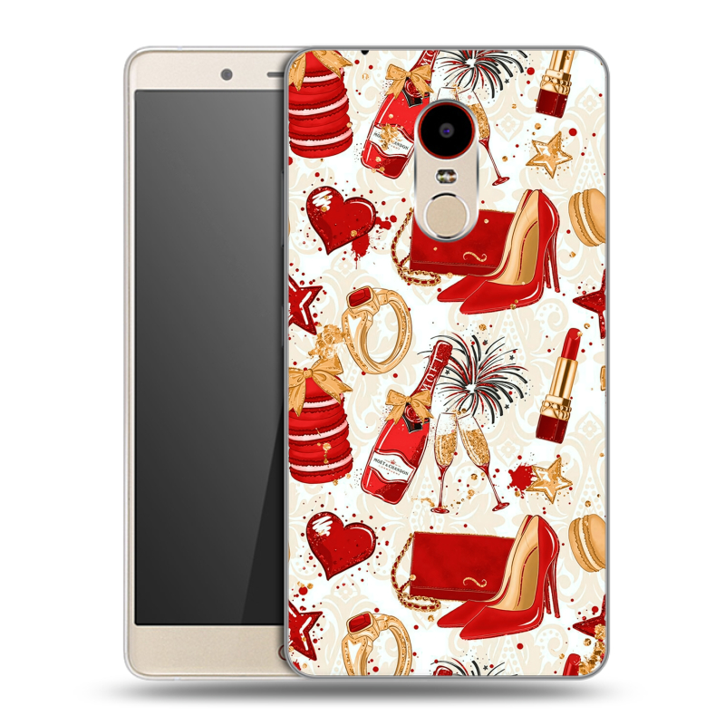 Пластиковый чехол на ZTE Nubia Z11 Max с принтом Новый год Пластиковый чехол на ZTE Nubia Z11 Max с принтом Новый год